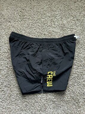MLS Soccer Sweden Columbus Crew SC Logo Black Leisure Shorts Pockets Mens 2XL